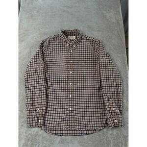 Vintage Denim & Supply Ralph Lauren shirt men's  Size XL plaid Blue Orange EUC